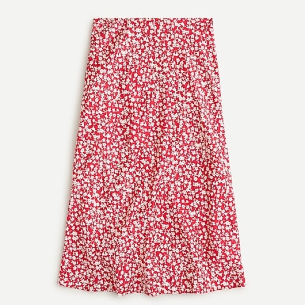 Pull on slip skirt in tossed bouquet print 🌺